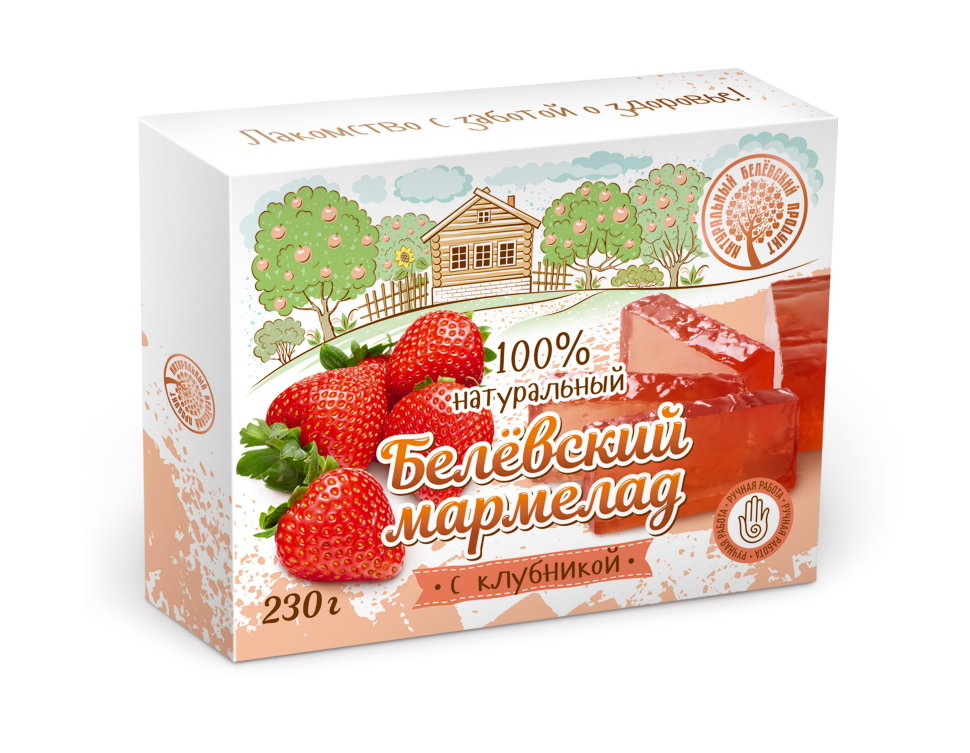  Мармелад белевский "Клубника" 230г в Ефремове
